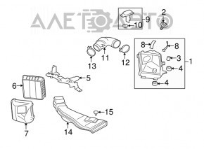 Corpul filtrului de aer Mitsubishi Outlander 14-20 3.0