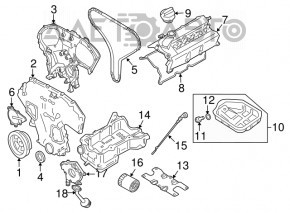 Pompa ulei motor Infiniti JX35 QX60 13 noua originala OEM