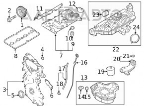 Corpul filtrului de ulei Infiniti QX50 19-