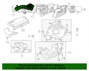 Tubul de aer Mitsubishi Galant 04-12 tip 2