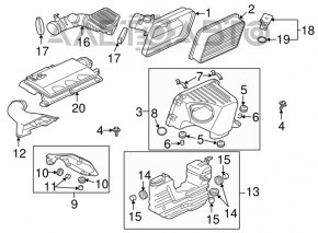 Tubul de aer Mitsubishi Galant 04-12 tip 2