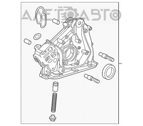 Pompa de ulei pentru motorul Acura TLX 15-19 3.5