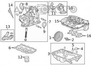 Pompa de ulei pentru motorul Honda Accord 13-17 3.5