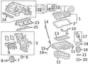 Receptor de ulei Toyota Highlander 20-22 3.5