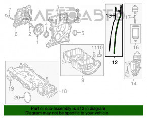 Tubul de nivel Infiniti QX30 17-