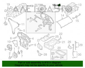 Крышка маслозаливной горловины Infiniti Q50 14-15 3.7 VQ37VHR новый OEM оригинал