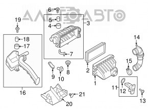 Contor de debit de aer Mitsubishi Outlander Sport ASX 10-