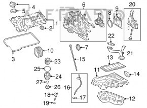 Щуп масляный 2GR-FXE Lexus RX450h 10-15