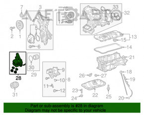 Корпус масляного фильтра 2ZR-FXE Toyota Prius 30 10-15