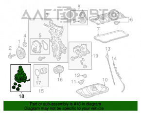 Corpul filtrului de ulei Toyota Prius V 12-17 are un defect la suportul de sticlă.