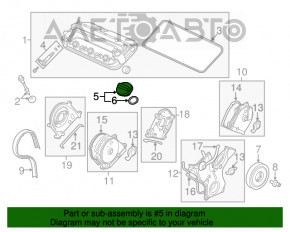 Capacul gurii de umplere a rezervorului de combustibil pentru Honda HR-V 16-22