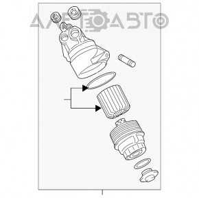 Корпус масляного фильтра Lexus IS250 06-13 2.5