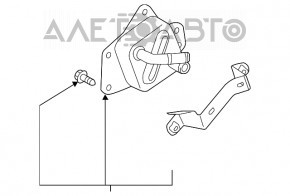 Масляный охладитель ДВС Lexus NX200t NX300 17-21