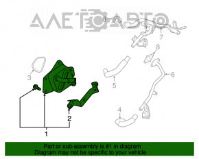 Масляный охладитель ДВС Lexus NX200t NX300 17-21