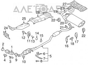 Silentioză spate cu baie Mitsubishi Outlander Sport ASX 10-