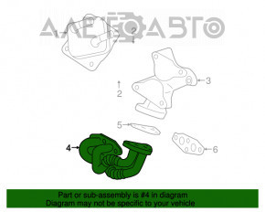 Tuburile de răcire ale motorului Toyota Highlander 20-22 3.5