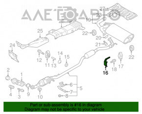 Suport de suspensie pentru silențiosul din spatele Mitsubishi Outlander Sport ASX 10- 2.0 2.4