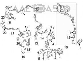 Трубка ЕГР Mitsubishi Outlander Sport ASX 10-