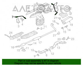 Sonda lambda dreapta a doua pentru Mitsubishi Galant 04-12.