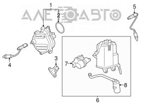 Canistra cu absorbant de carbon asamblat pentru BMW X5 E70 07-13 3.0