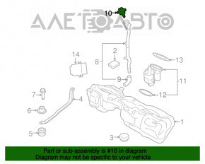 Capacul gurii de umplere a rezervorului de combustibil BMW 3 F30 4d 12-18