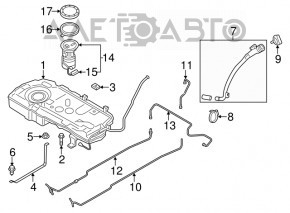 Rezervor de combustibil Mini Cooper Countryman R60 10-16