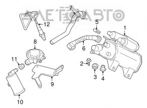 Canistra cu absorbant de cărbune pentru BMW X3 F25 11-17