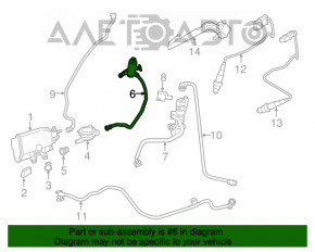 Filtrul absorbant de combustibil pentru BMW 3 F30 12-18 fără furtun