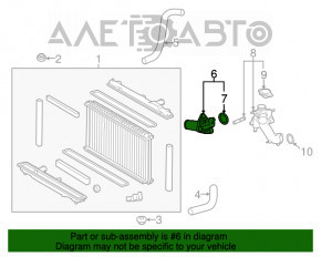 Capacul carcasei termostatului Lexus GS300 GS350 GS450h 06-11