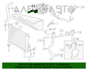 Corpul termostatului Lexus RX350 16-22