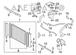 Corpul termostatului Lexus CT200h 11-17 nou OEM original