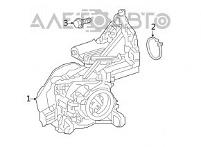 Pompă de apă Toyota Camry v70 18- fără carcasă