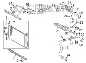 Radiator de răcire apă Lexus RX400h 06-09