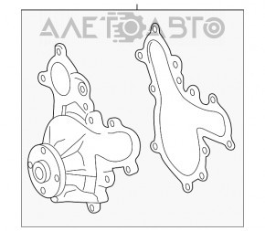 Помпа охлаждения Toyota Sequoia 08-16