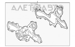 Pompa de apa Toyota Highlander 20-22 3.5 noua originala OEM