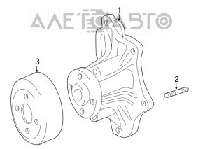 Pompa de apa Toyota Camry v40 hibrid noua originala OEM