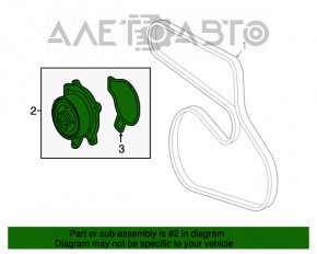 Pompă de apă pentru Lexus NX200t NX300 15-21 2.0T, complet asamblată cu carcasă de termostat.