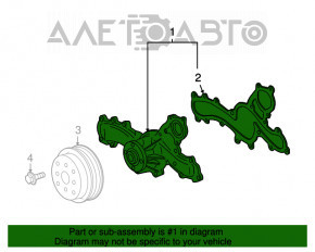 Pompa de apă Toyota Highlander 14-19 3.5 nouă OEM originală