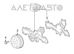 Pompa de apă Toyota Highlander 14-19 3.5 nouă OEM originală