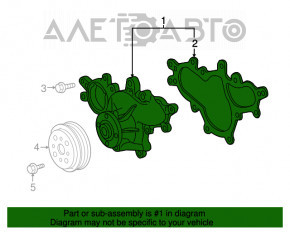 Pompa de apă pentru Lexus LS460 07-12, nouă, originală OEM.