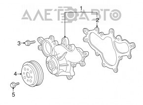 Pompa de apă pentru Lexus LS460 07-12, nouă, originală OEM.