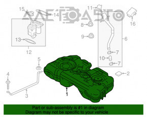 Rezervor de combustibil BMW X1 F48 16-22 B46