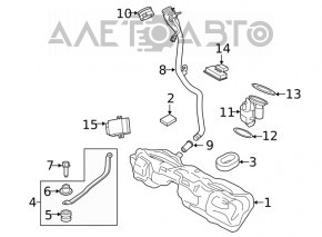 Крышка заливной горловины бензобака BMW X1 F48 16-22 B46