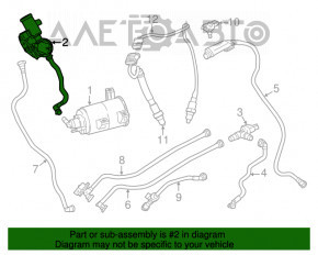 Filtrul absorbant de combustibil pentru BMW 5 G30 17-23 2.0T