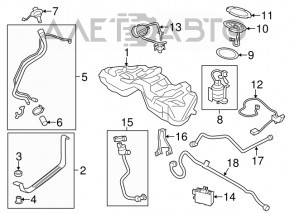 Modulul de pompare a combustibilului BMW 3 F30 12-18