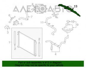 Трубки системы охлаждения Lexus NX200t NX300 15-21