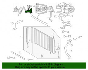 Корпус термостата Toyota Camry v40 2.4 hybrid пластик