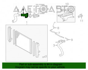 Corpul termostatului Toyota Camry v55 15-17 SUA