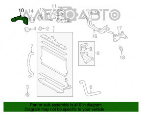 Corpul termostatului Lexus RX450h 10-15