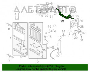 Трубка системы охлаждения ДВС Toyota Avalon 13-18 3.5
